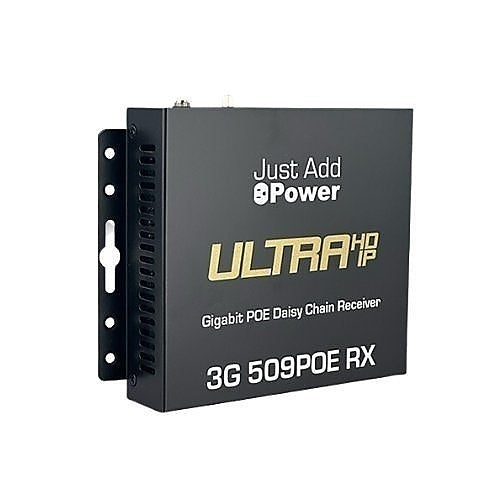 Just Add Power VBS-HDIP-509POE 3G Ultra Series 4K Daisy-Chain Receiver with Additional PoE Network Out