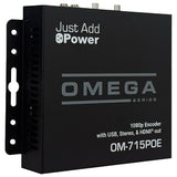 Just Add Power OM-715POE HD over IP Enhanced Gigabit Transmitter, 1080p, 30W PoE (Previous VBS-HDIP-715POE)