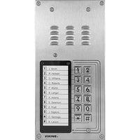 Viking K-1200-IP-EWP 12-Button VoIP Stainless-Steel Handsfree Entry Phone System with Enhanced Weather Protection, PoE Powered