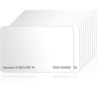 Keyscan K-SECURE1K10 K-Secure High Security ISO Printable Smartcard, 13.56MHz, 10-Pack