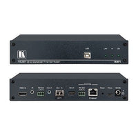 Kramer 50-80370090 4K60 4:2:0 HDMI MM/SM Fiber Optic Transmitter with USB, Ethernet, RS-232, IR and Stereo Audio Embedding Over Ultra-Reach HDBaseT 2.0