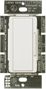 Lutron MALV-600-WH Maestro MLV Dimmer Switch; 450W (600VA); Single-Pole / Multi-Location; No Neutral Required; 120V; White