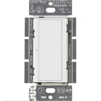 Lutron MA-S8AM-WH Maestro 8A Electronic Switch; Neutral Required; 950W Lighting / 3A Fan; 120V; Single Pole / 3-Way; MA-S8AM-XX  /  MSC-S8AM-WH; White