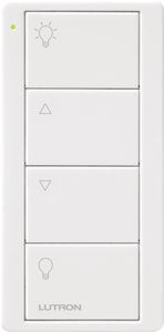Lutron PJ2-4B-WH-L01P 4-Button Zone Control; Pico Smart Remote; with Light Icons; PJ2-4B-WH-L01; White
