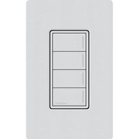 Lutron RRST-W4B-MI Sunnata RF 4-Button Wall Keypad for RA3 Systems; Neutral Required; 120-277V; Mist