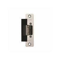 RCI L6504 6 Series Centerline Electric Strike with Latch and Keeper Monitor, Low Profile, ANSI Radius Corners, Brushed S