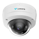 Luminys N3D-4LAV 4MP LumiLuxSmart Dome IP Camera, IR and White-light LEDs, 2.7-13.5mm Lens