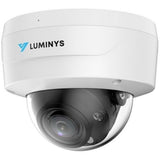 Luminys N5D-4LAV 4MP LumiLuxSmart Dome IP Camera with Built-In Microphone, 98' White-Light LED, 2.7-12mm Varifocal Lens, Black