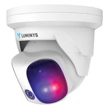 Luminys N5P-8DA2 2 x 4MP IP LumiDeterrent Stitched Turret Camera, 2.8mm Fixed Lens
