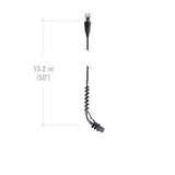 Audio-Technica ATND933AC Condenser Hanging Microphone with Dante Network Output Power Module
