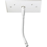 Audio-Technica ES931 Miniature Hypercardioid Condenser 6" Gooseneck Microphone with Plate-Mount Power Module, White
