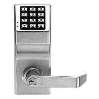 Napco DL2700IC/26D Trilogy T2 Standalone Push Button Cylindrical Lock, Satin Chrome