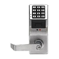 Napco PDL3000/26D Trilogy Push Button Cylindrical Door Lock, with Prox Reader, 300 Users, 1600 Event Audit Trail, Straight Lever, Satin Chrome