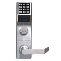 Napco PDL6600CRR/26D Networx Wireless Digital Mortise Keyless Prox Pin Lock Straight Leverset, Satin Chrome
