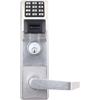 Napco ETPDNSRX26DV99 Alarm Lock Networx Exit Trim Lock, Straight and Regal Lever with Keypad and Proximity, Satin Chrome Finish