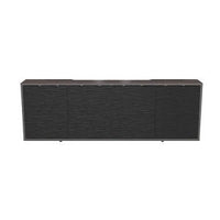 Middle Atlantic C3K4D1HA3D4ZPLBK C3 HPL Woodkit, 4 Bay, 32" High, Asian Night with Black Metalwave Doors, TAA Compliant