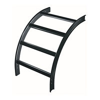 Middle Atlantic CLB-VI90 CL Series 90° Vertical Inside Ladder Bend, 12" Wide, Black