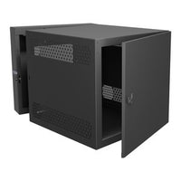 Middle Atlantic CWR-12-32SD CWR Data Swing Wall Rack with Solid Door, 32" Deep, 12U, Black