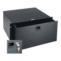 Middle Atlantic D5LK Rackmount Drawer with Lock, 5U RMS, Anodized, Black Brushed