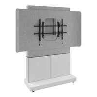 Middle Atlantic FM-DS-4875FW-A3B Forum Floor-to-Wall Mount 2-Bay Display Stand, Asian Night, TAA Compliant, Charcoal Gray