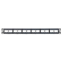Panduit CPP24WBLY Mini-Com 24-Port Patch Panel, 1RU, Black (Pack of 10)