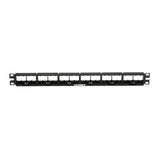 Panduit CPP24WBLY Mini-Com 24-Port Patch Panel, 1RU, Black