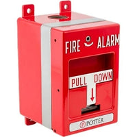 Potter RMS-6T-WP-KL Fire Alarm Wall Plate, Red
