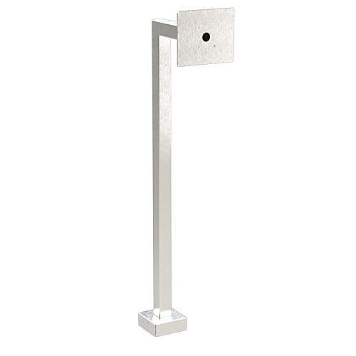 Pedestal Pro 22PE1-DOOR-01-304 45" Stainless-Steel Gooseneck Pedestal for DoorBird D1101KH