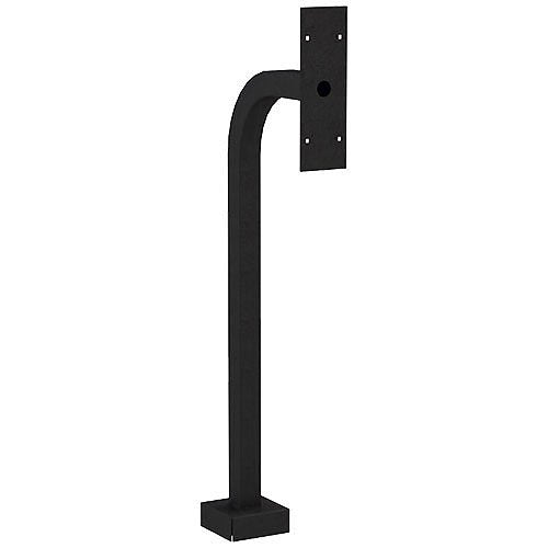 Pedestal Pro 22PE1-DOOR-02-CRS 36" Steel Gooseneck Pedestal for DoorBird 2101KV, Black