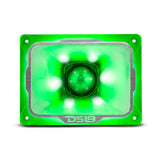 4" x 5.35" Super Bullet Tweeter 250 Watts 1.5" Aluminum 4-Ohm Vc with RGB LED Lights