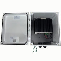 KBC Networks PWB-H4S4-P2 Power Converter and PoE Switch Kit, 4 PoE/PoE+ with 2-Fiber SFP Port