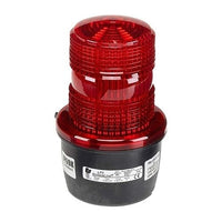 Federal Signal LP3S-120R LP3 StreamLine Low Profile Strobe Light, Surface Mount, 0.1A, Red Lens, Black