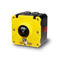 Federal Signal CP-PB-N-Y-1-NNN-00-4 Push Button Call Point, Single/Screw Terminal, 1/2 NPT, No Lift Flap, Yellow