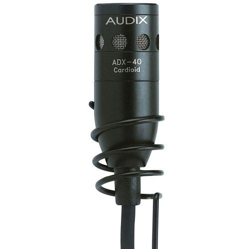 Audix ADX40HC Miniature Hanging Hypercardioid Condenser Microphone, Black