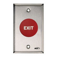 RCI 908 Maintained Exit Push Button, Red
