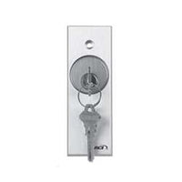 RCI 960NMO28 Narrow Momentary Keyswitch, Brushed Anodized Aluminum