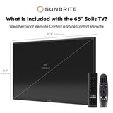 SunBrite SB-FS-65-BL 65" Solis 4K Full-Sun Outdoor Smart TV