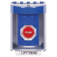 STI SS2481NT-EN Stopper Station Button, Universal Stopper Surface with Horn, Turn-to-Reset, Red