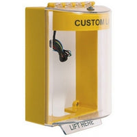 STI STI-13230CY Universal Stopper Dome Cover with Hood, Horn and Relay, Surface Mount, Custom Label, Yellow