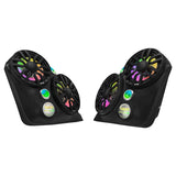 Polaris Slingshot Dual Front Fender 8” Loaded Speaker Pods with Digital LED Lighting