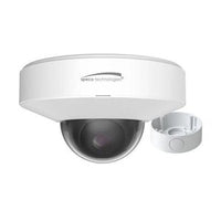 Speco O8P4N 8MP H.265 Mini Dome AI IP Camera with IR, 2.8mm Fixed Lens, White Housing, NDAA