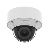 Hanwha QNV-C9083R Q-Series 4K AI IR Vandal Dome Camera 3.2-10.2mm Motorizes Varifocal Lens, White