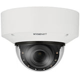 Hanwha XNV-C7083R Series 4MP Outdoor IR Vandal Dome IP Camera, 2.8-12mm Motorized Varifocal Lens, White