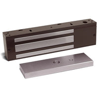 SDC 1581XD 650 lb Single EMLock with Door Position Sensor, 12/24V DC, Dark Bronze Powder Coat