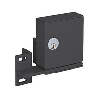 SDC GL263AH Gate Lock for Outdoor Installation with Key Switch, 12/24VDC, Fail Secure, Black