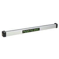 SDC MSB550-2WY48 MSB550 Series 48" Door Opening Dual Mechanical Switch Bar, Weatherized, Black