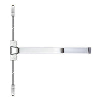SDC S6203PU36RLBRESP Spectra S6000 Series Electrified Architectural Surface Vertical Rod Request to Exit Device, Nightlatch, 36" Door Opening, Dull Stainless