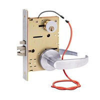 SDC Z7852RQE 7800 Pro Series Solenoid Controlled Mortise Lock, Locked Outside Only, Failsecure, Eclipse Rose, Right Hand, 626 Dull Chrome