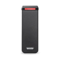 HID 20NKS-00-003N2H Signo 20 Mullion Reader, Standard Profile, 32-Bit Wiegand, Pigtail, Black with Silver Trim