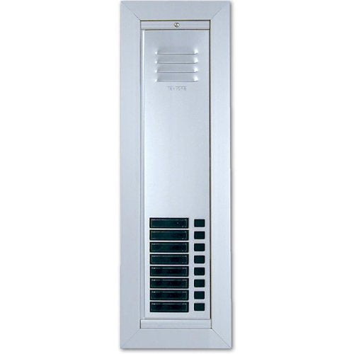 TekTone AM492/06 6-Button Vandal Resistant Apartment Entrance Panel with Buttons and Name Holders
